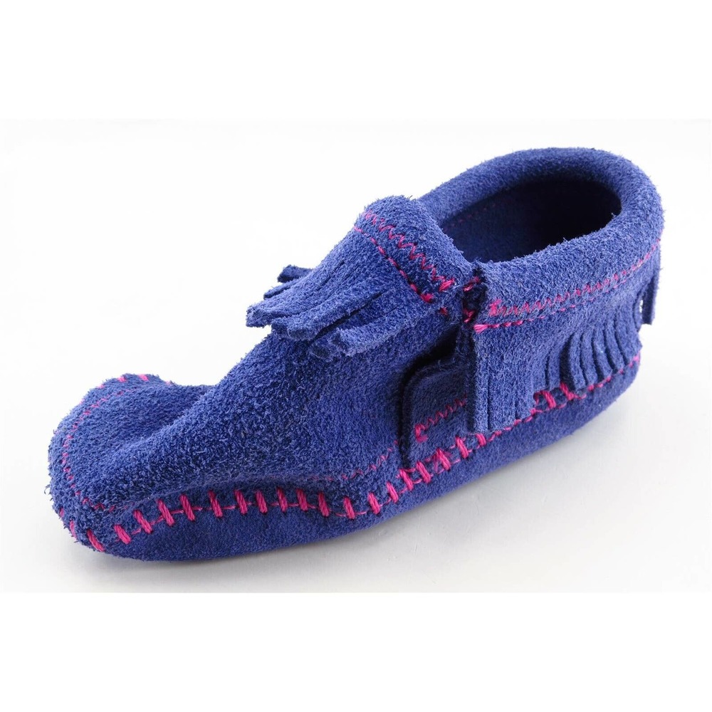 Minnetonka Toddler Sz 5 M Purple Slippers Synthetic Girls